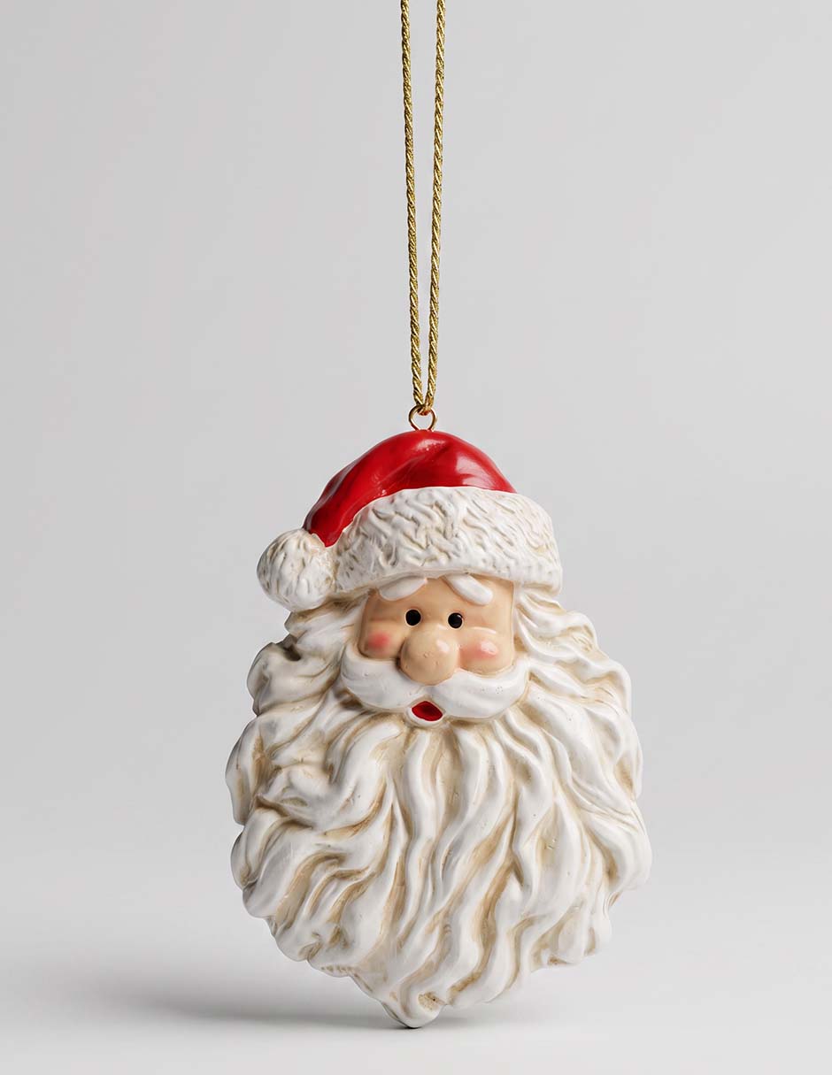 Ornamento navideño de santa claus 1