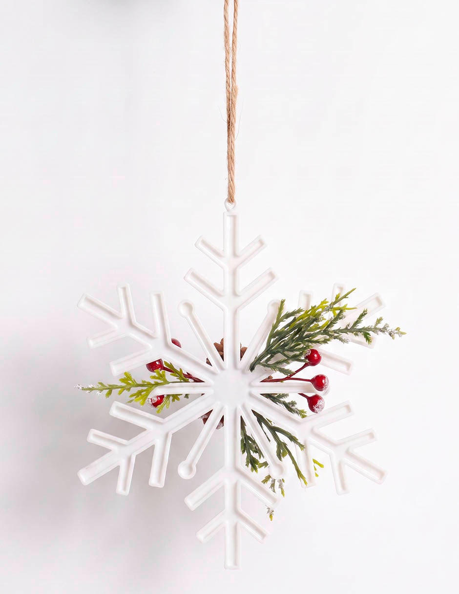 Ornamento navideño copo de nieve christmas spirit 2