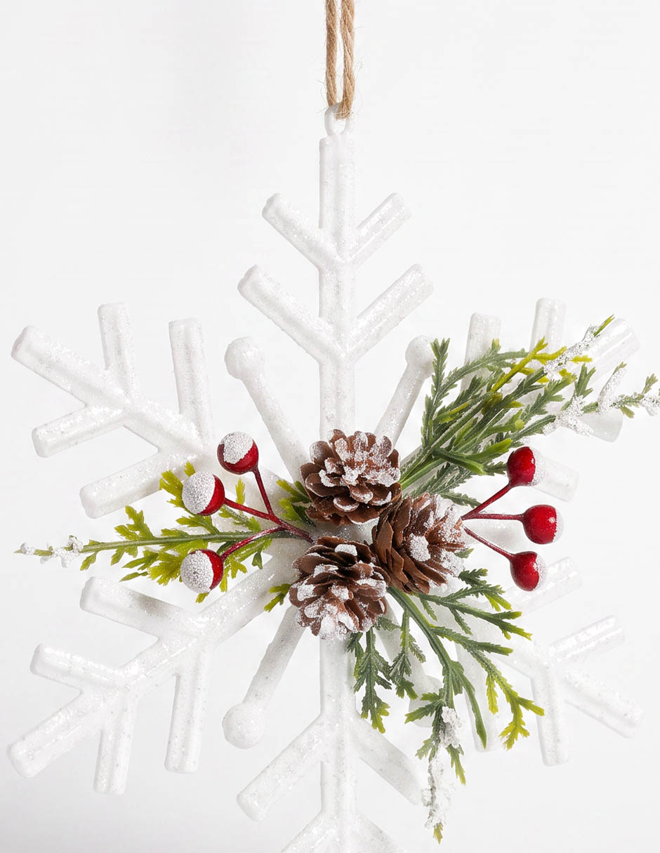 Ornamento navideño copo de nieve christmas spirit 3