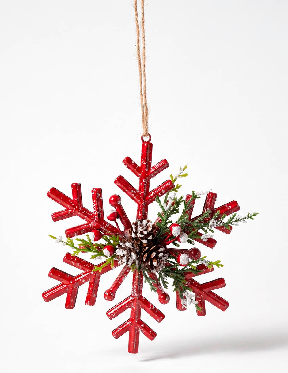 Ornamento navideño copo de nieve christmas spirit 1