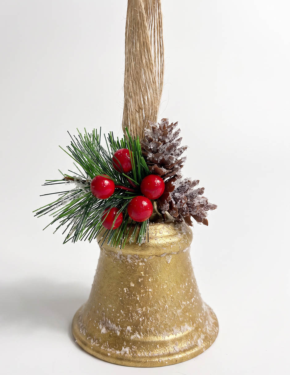Ornamento navideño campana Christmas Spirit 3