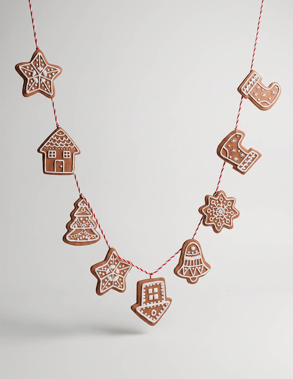 Guirnalda navideña Christmas Spirit con glitter 40 cm 1