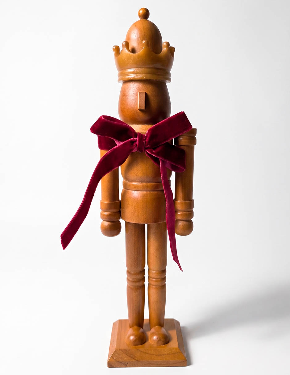 Figura decorativa de cascanueces de madera 1