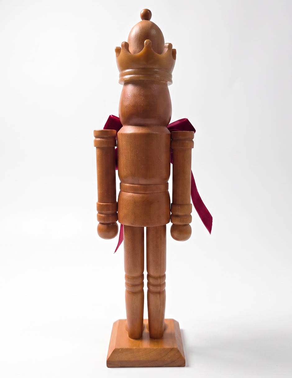 Figura decorativa de cascanueces de madera 2