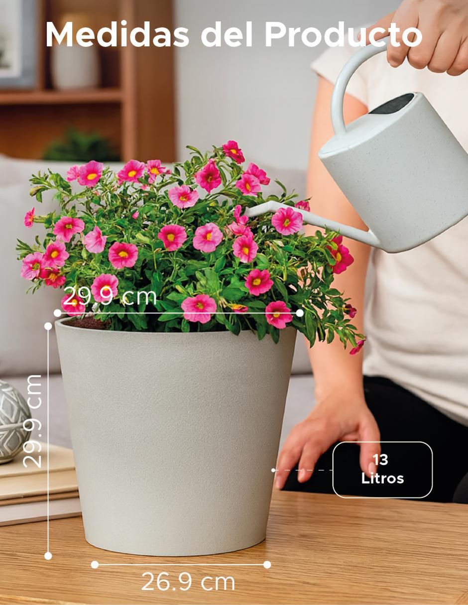 Maceta Cónica Gerbera de plástico 6