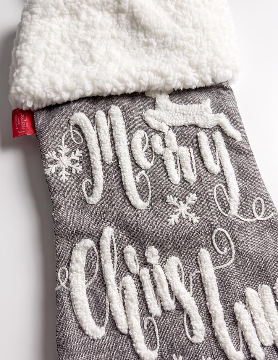 Bota navideña estampado navideño 2