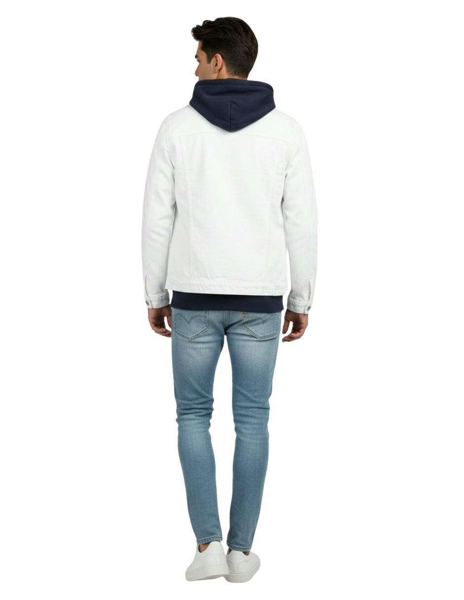 Chamarra denim de mezclilla con bolsillos para hombre 5