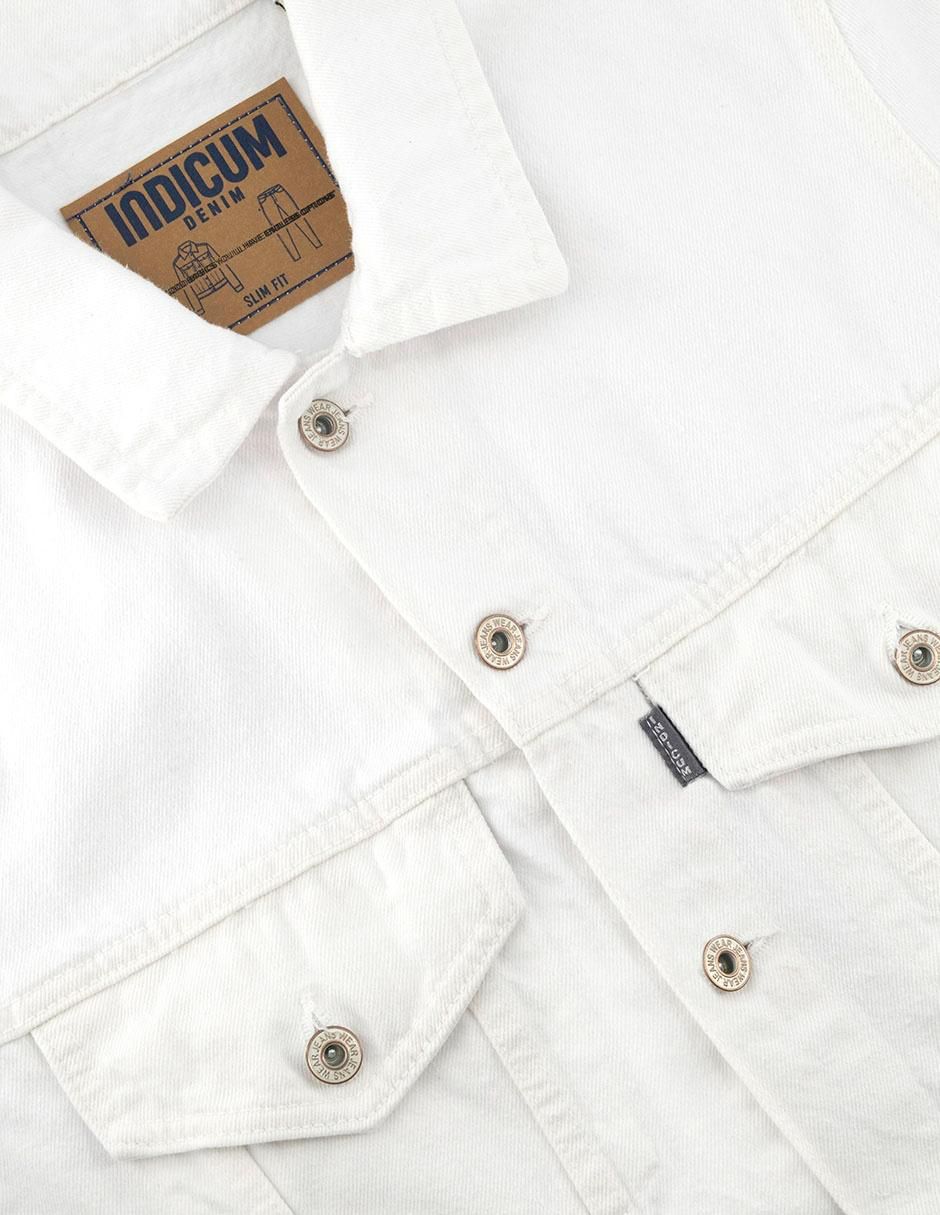 Chamarra denim de mezclilla con bolsillos para hombre 2