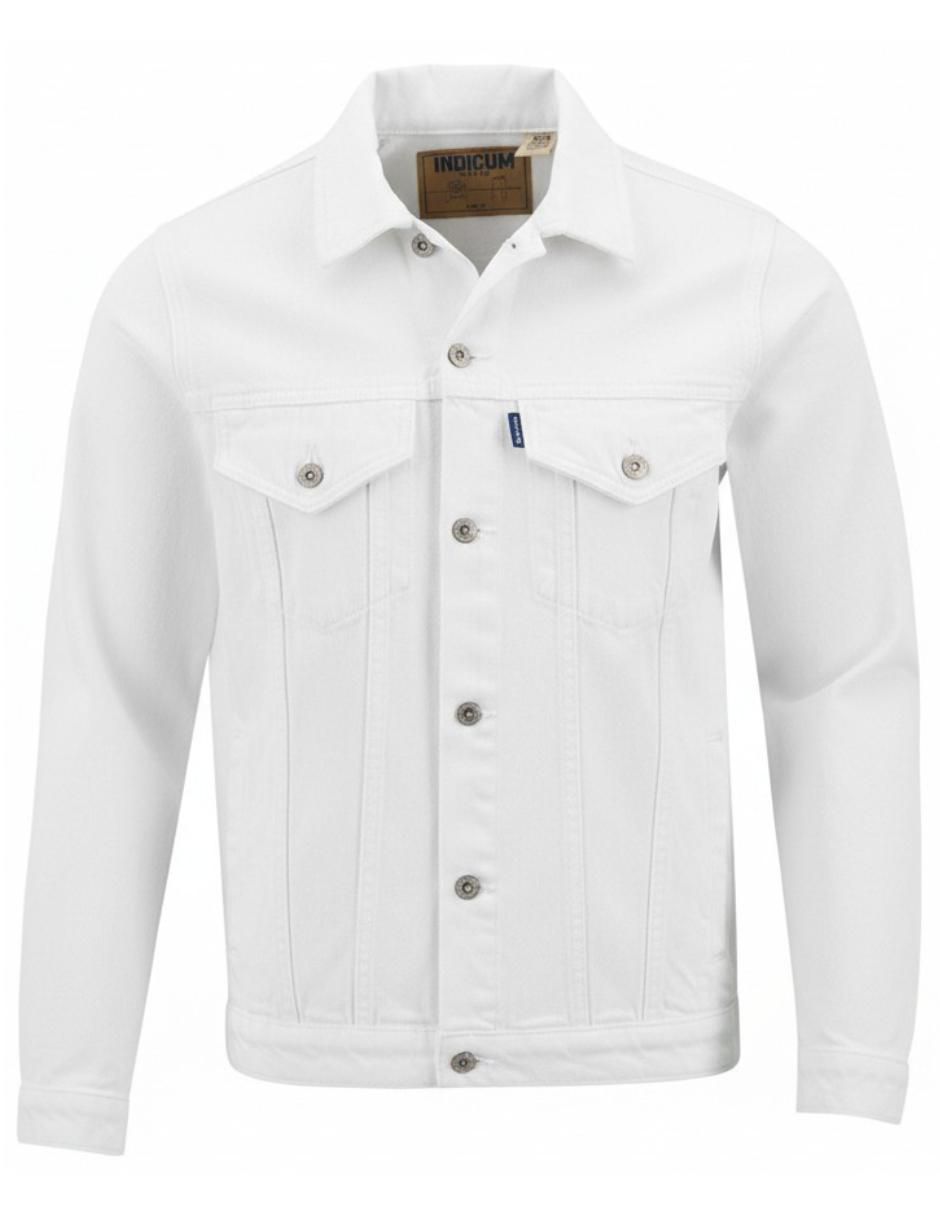 Chamarra denim de mezclilla con bolsillos para hombre 7