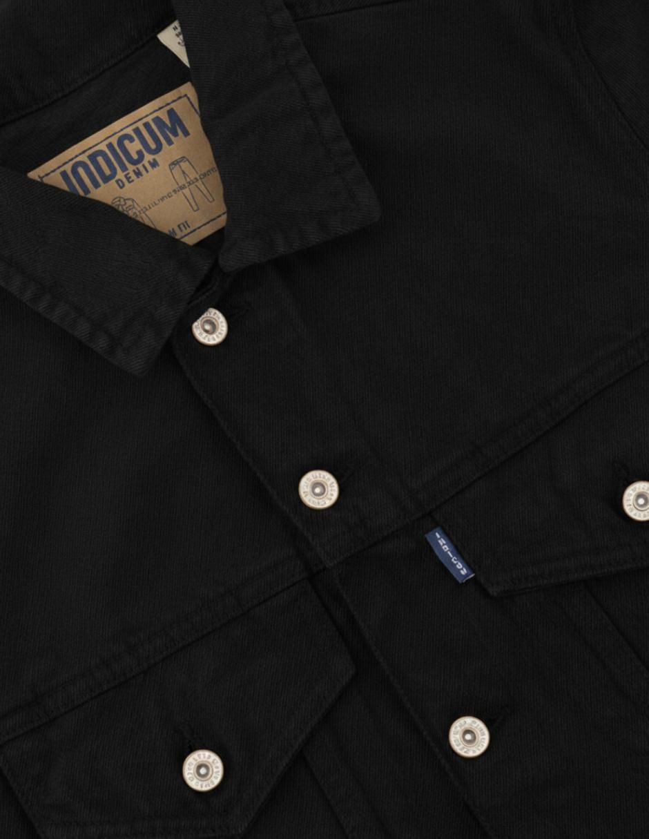 Chamarra denim de mezclilla con bolsillos para hombre