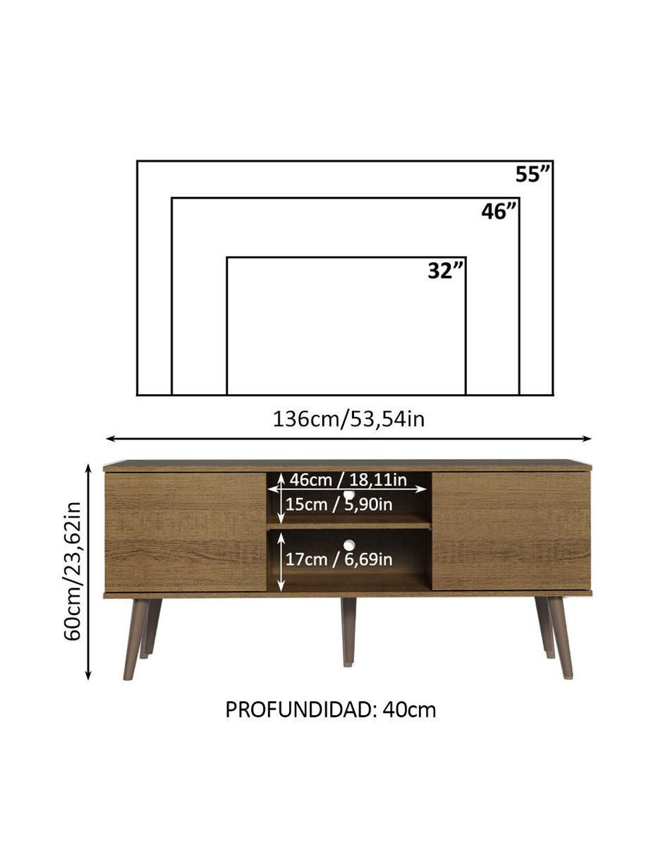 Mueble de tv armable de MDP 23