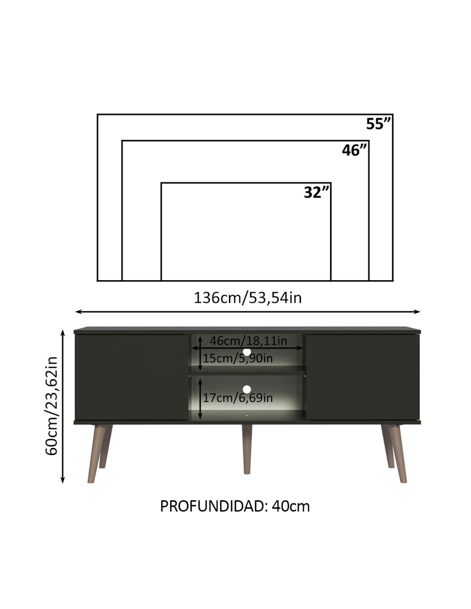 Mueble de tv armable 22
