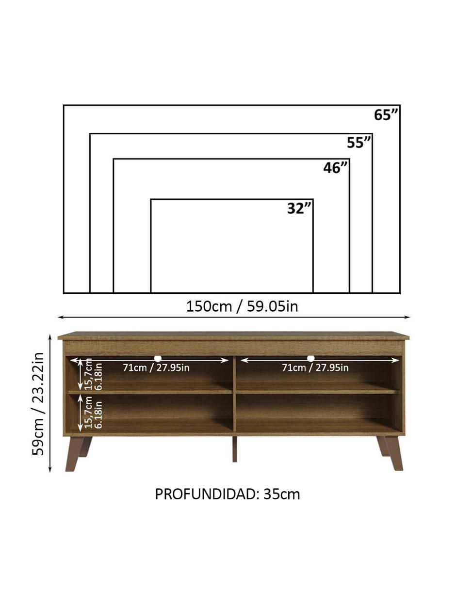 Mueble de tv armable de MDP 21