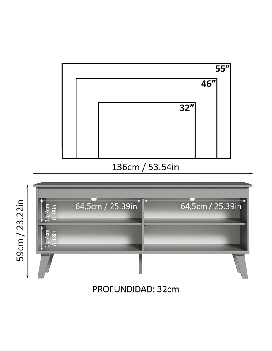 Mueble de tv armable 20
