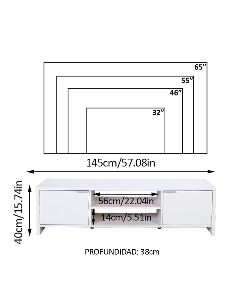 Mueble de tv armable 20