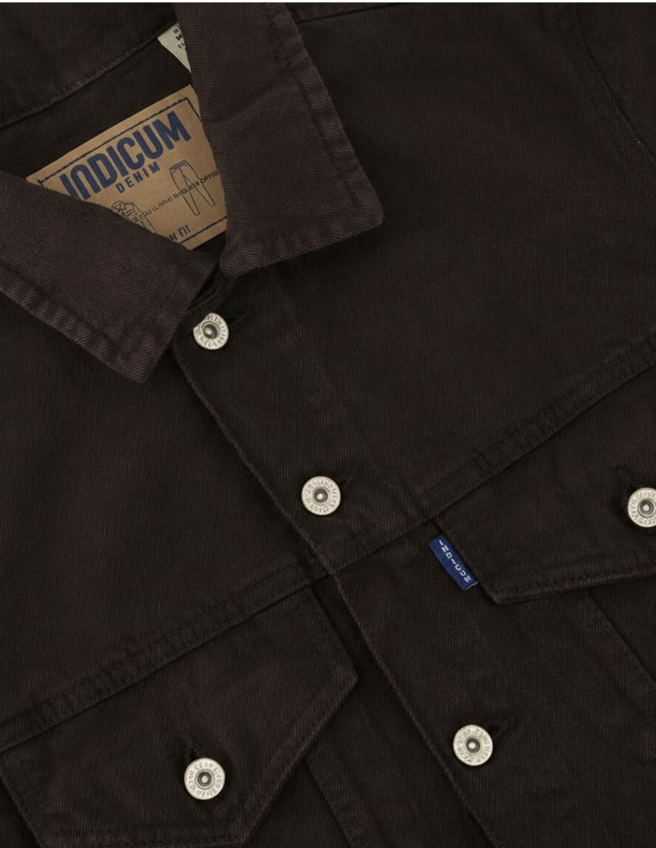 Chamarra denim de mezclilla con bolsillos para hombre