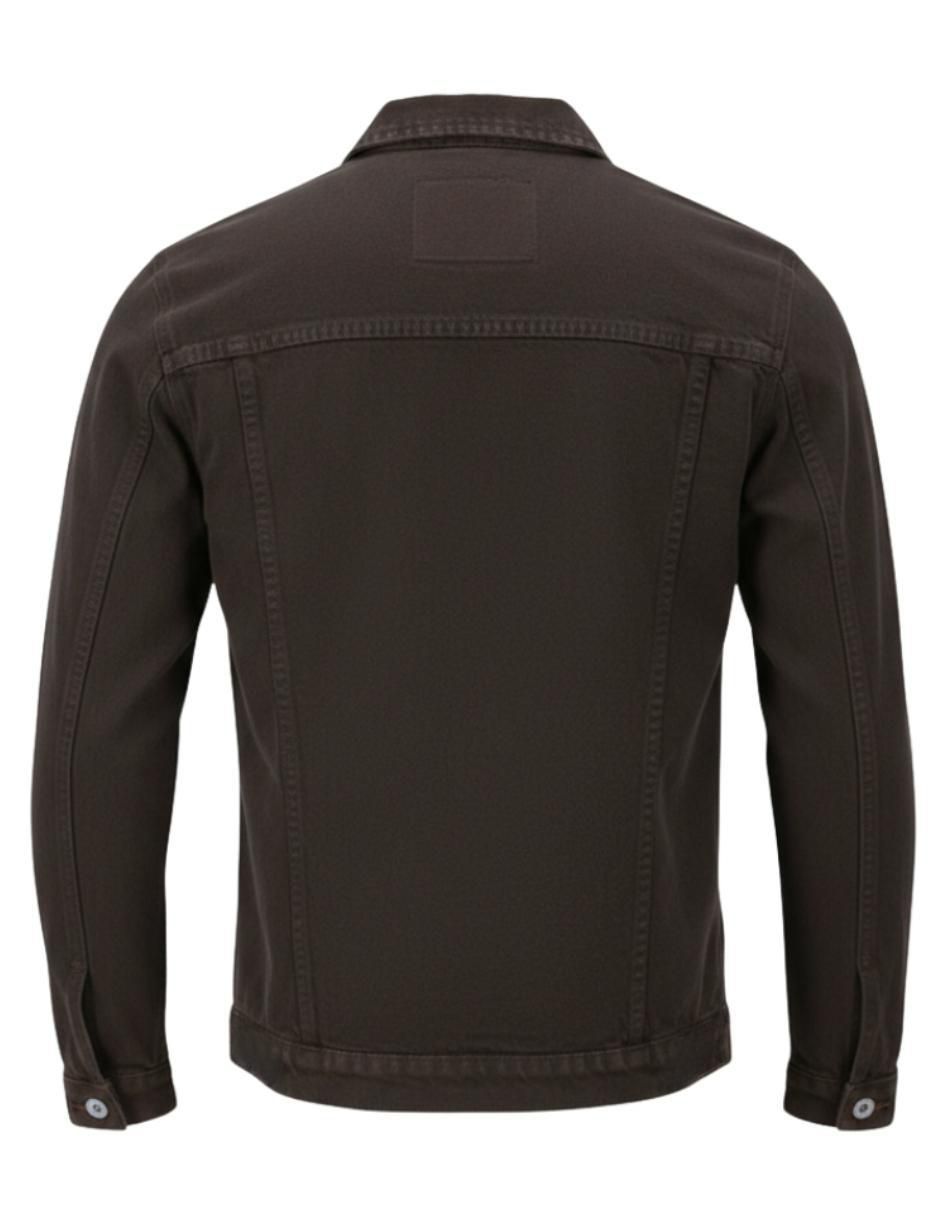 Chamarra denim de mezclilla con bolsillos para hombre