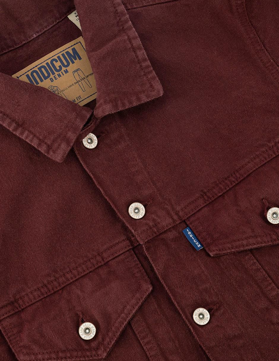 Chamarra denim de mezclilla con bolsillos para hombre