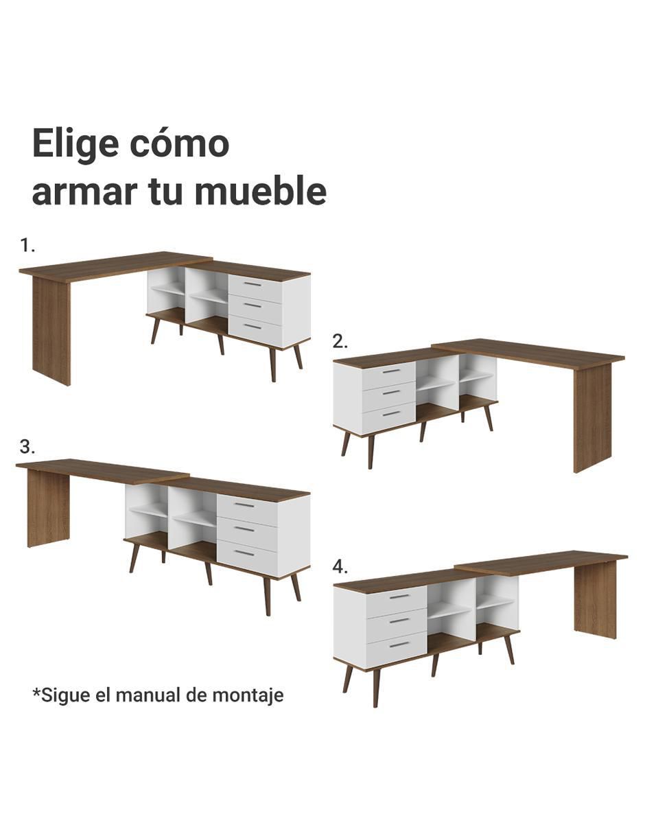 Escritorio armable Lisboa Madesa de MDP