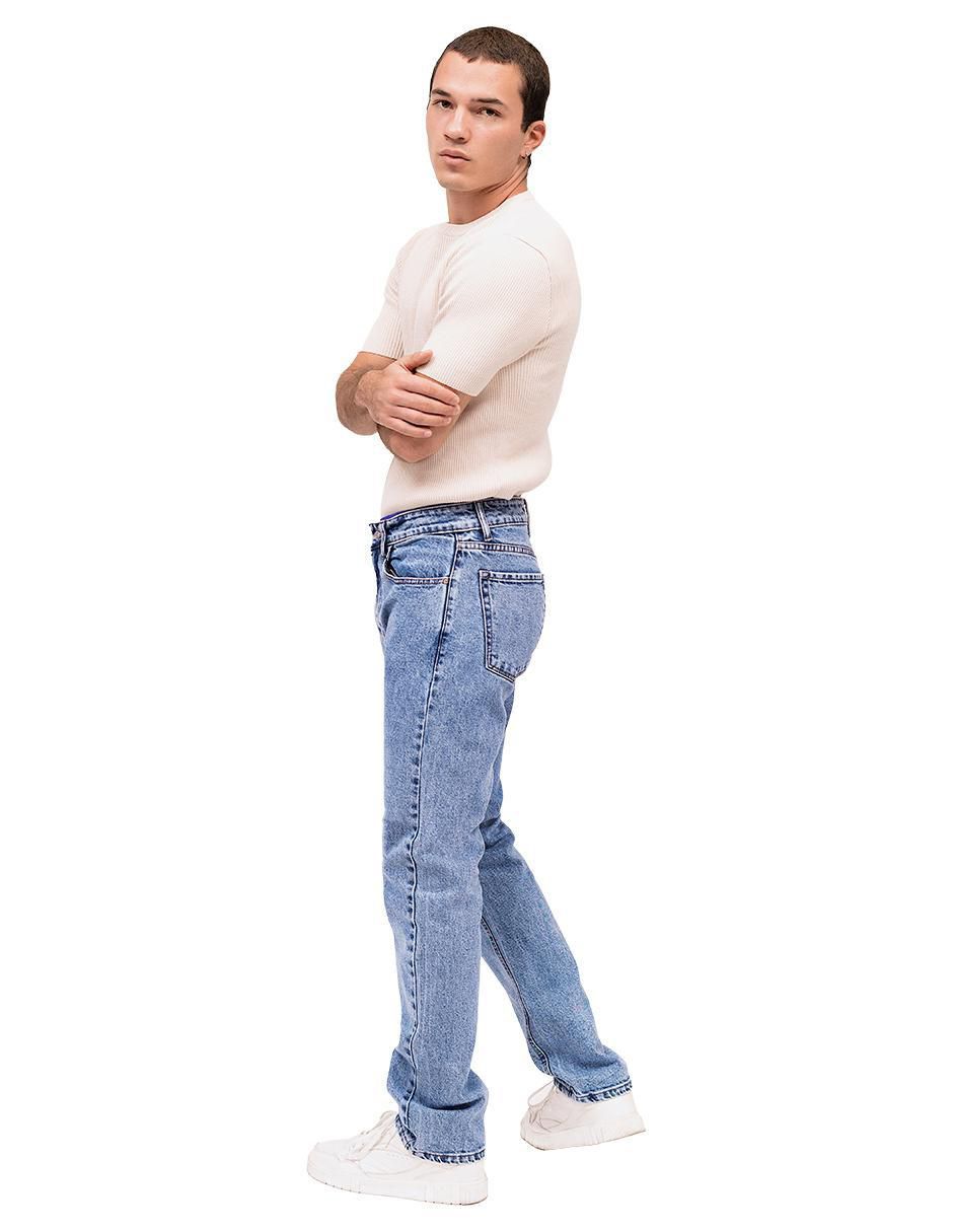 Jeans slim 8111 lavado claro para hombre 5
