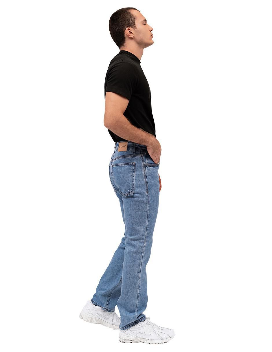 Jeans recto 8112 lavado claro para hombre 5