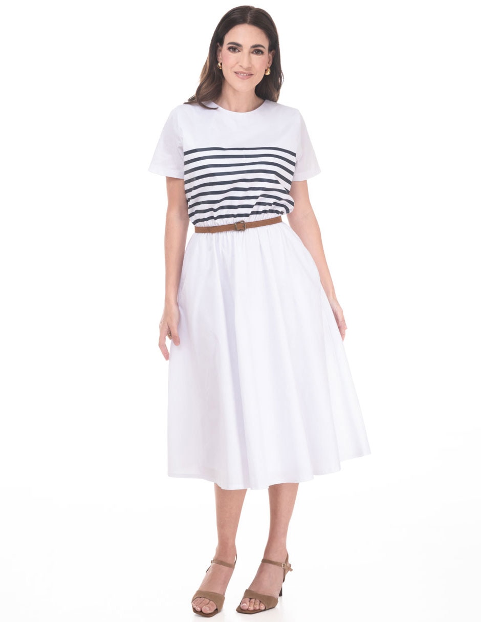 Vestido midi casual para mujer