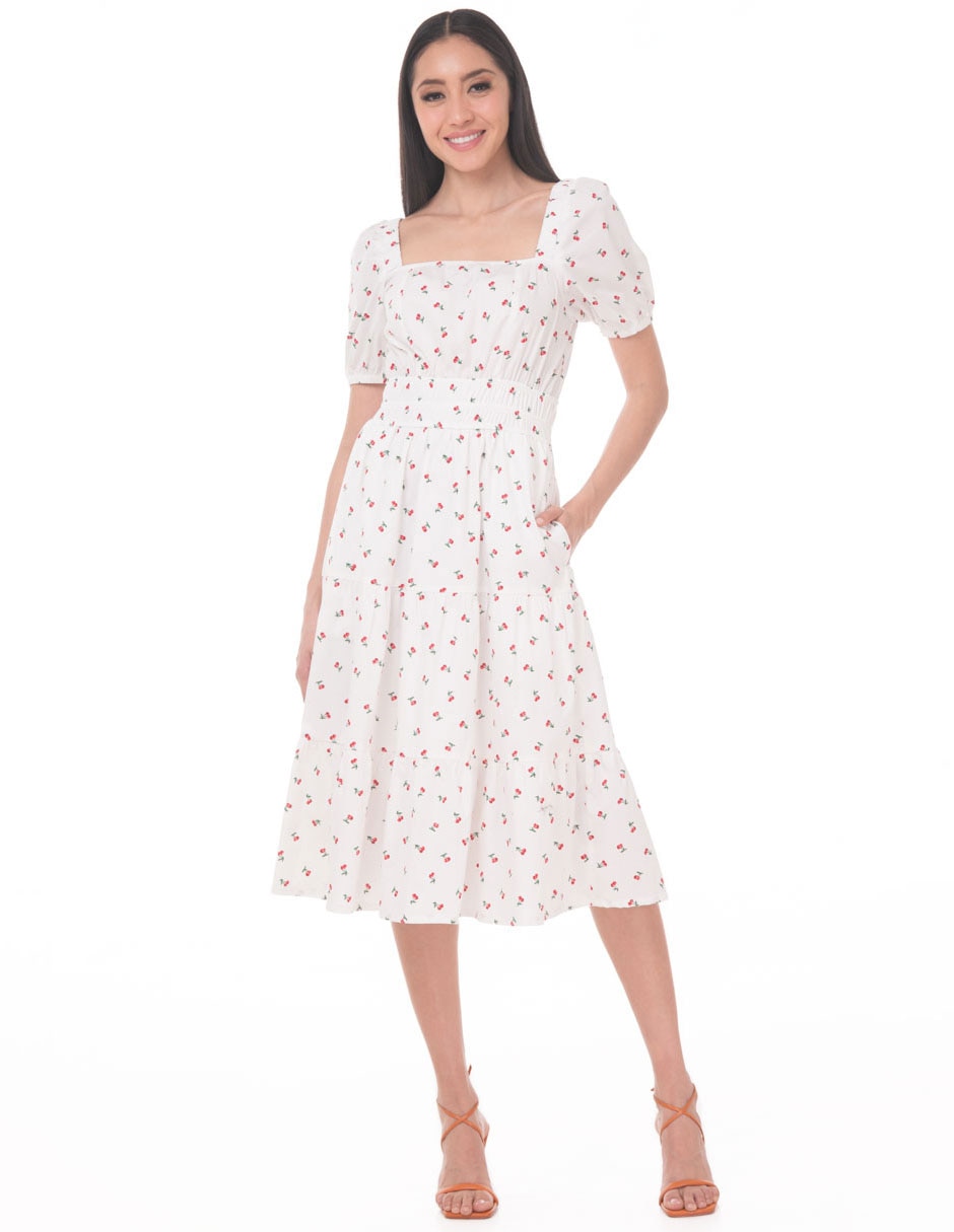 Vestido midi casual para mujer