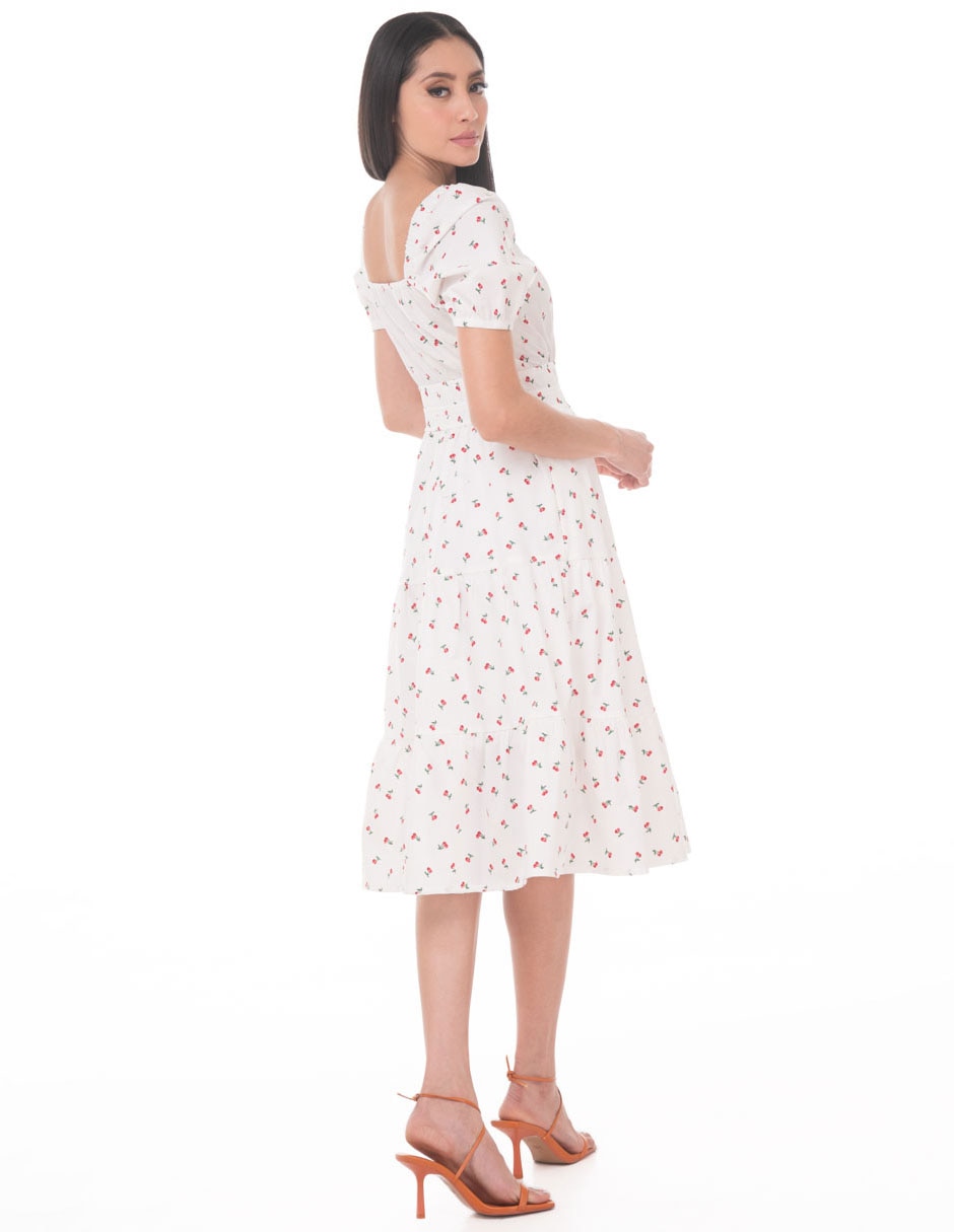 Vestido midi casual Lvyou para mujer