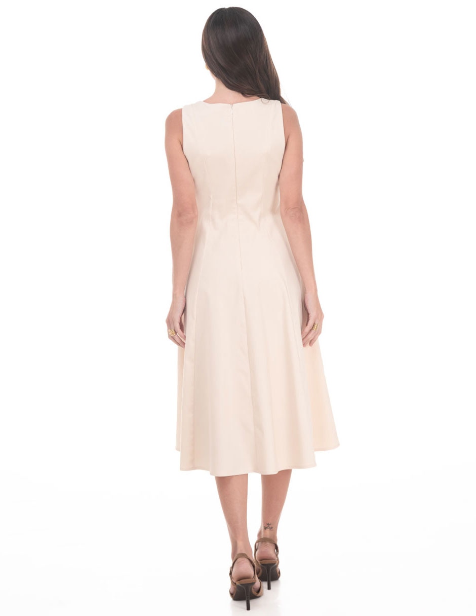 Vestido midi casual abril "para mujer" 2