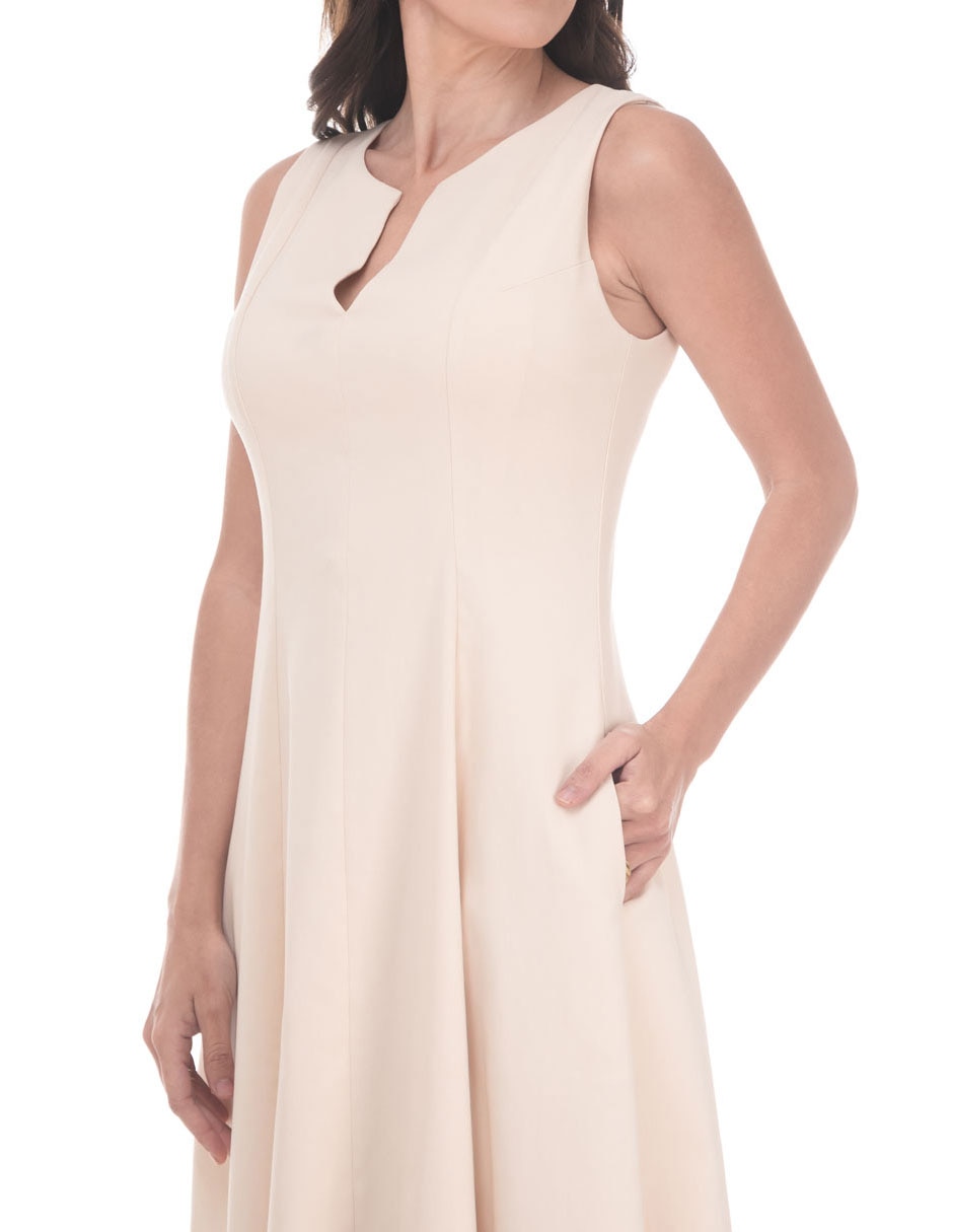Vestido midi casual abril "para mujer" 4