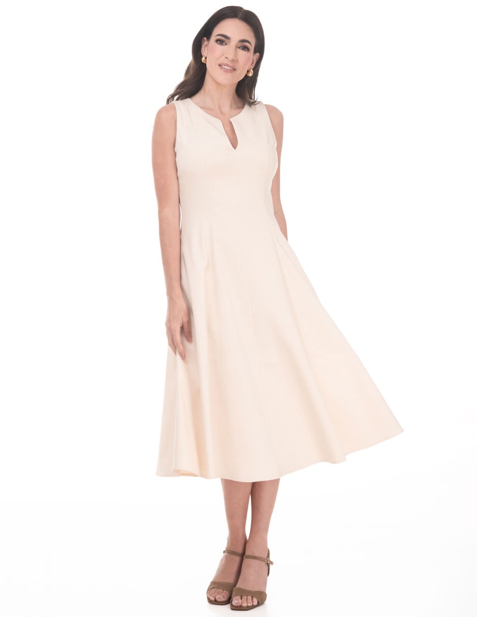 Vestido midi casual abril 'para mujer'