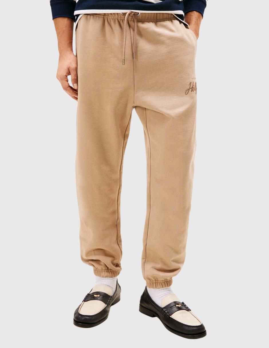 Pantalón jogger regular de algodón para hombre