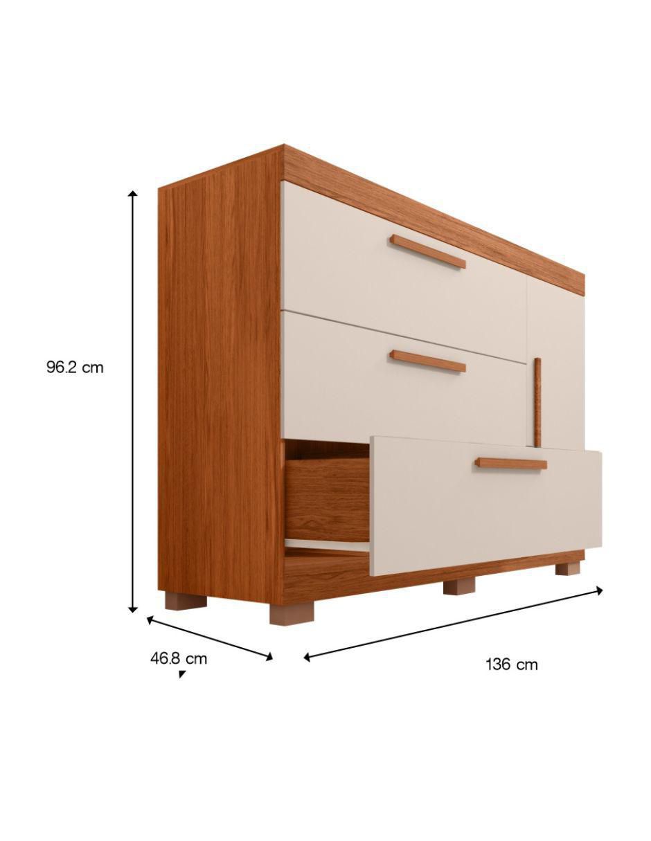 Cajonera armable Palmas de MDF 3
