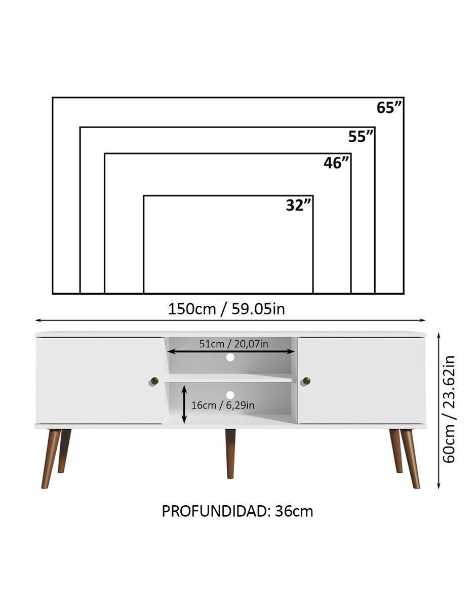 Mueble de tv armable Madesa de MDP