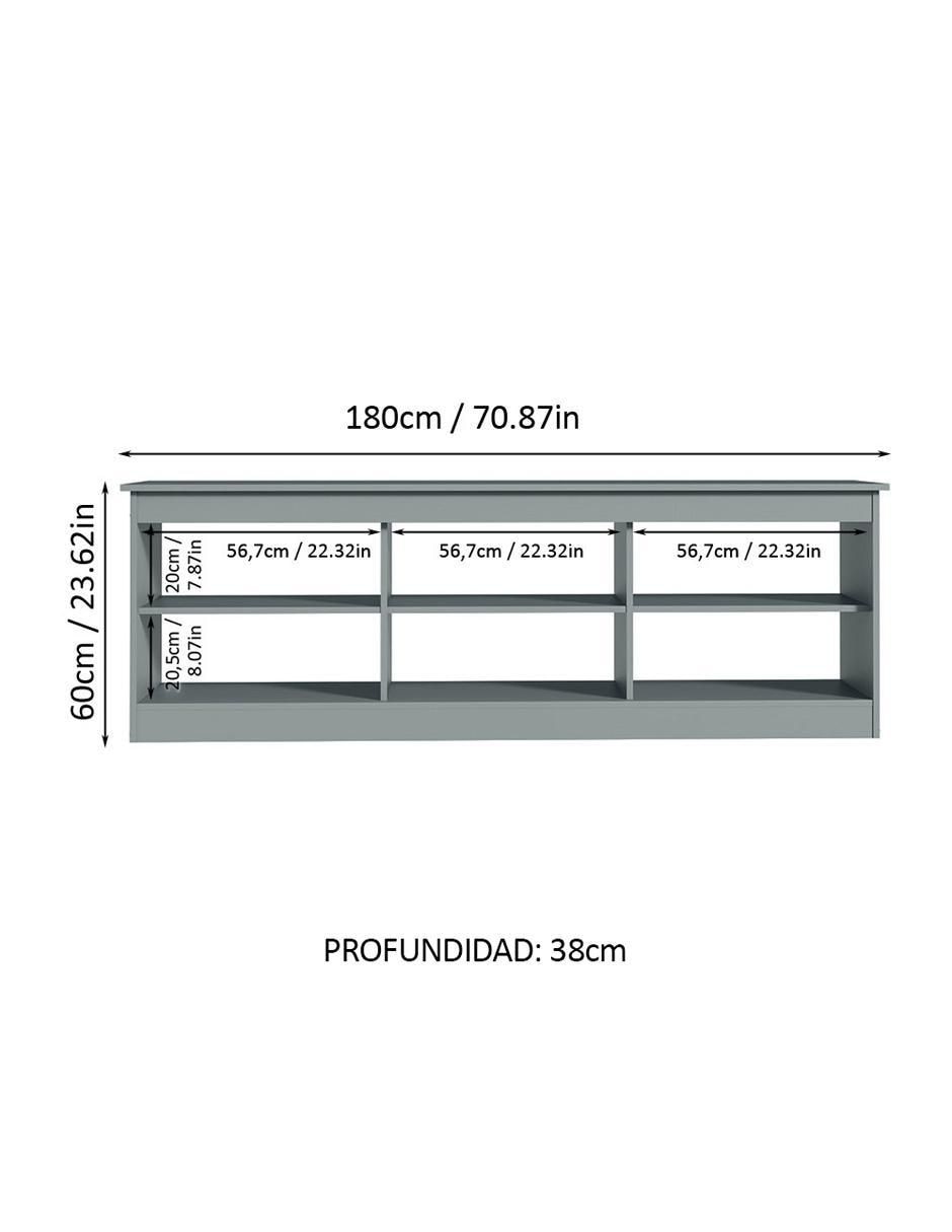 Mueble de tv armable de MDP 21