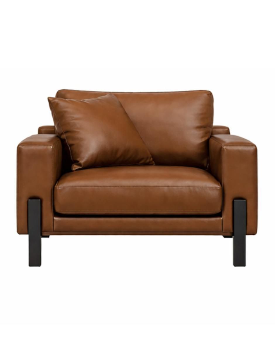 Sillón Estocolmo de piel y vinil