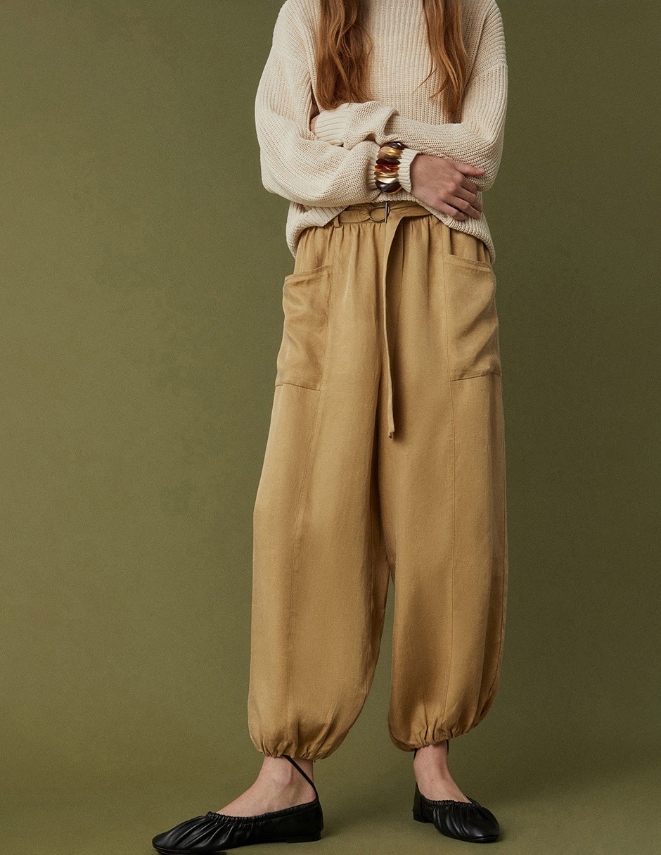 Pantalón relaxed amplio para mujer 5