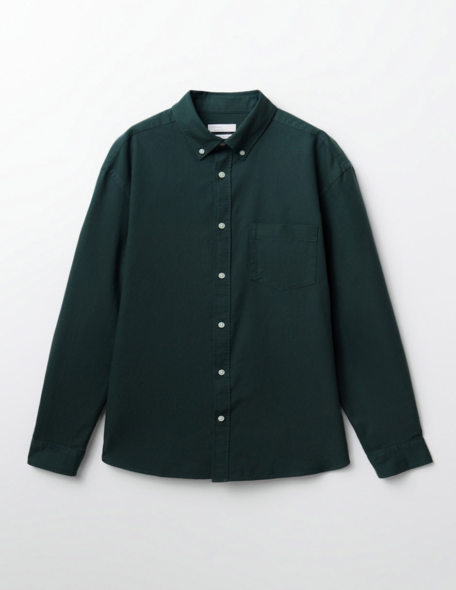Sobrecamisa casual de algodón manga larga para hombre 6