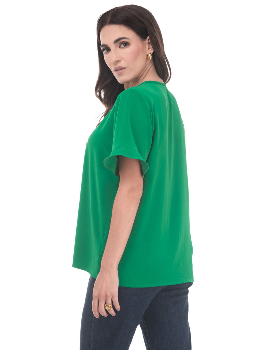 Blusa manga corta para mujer 2