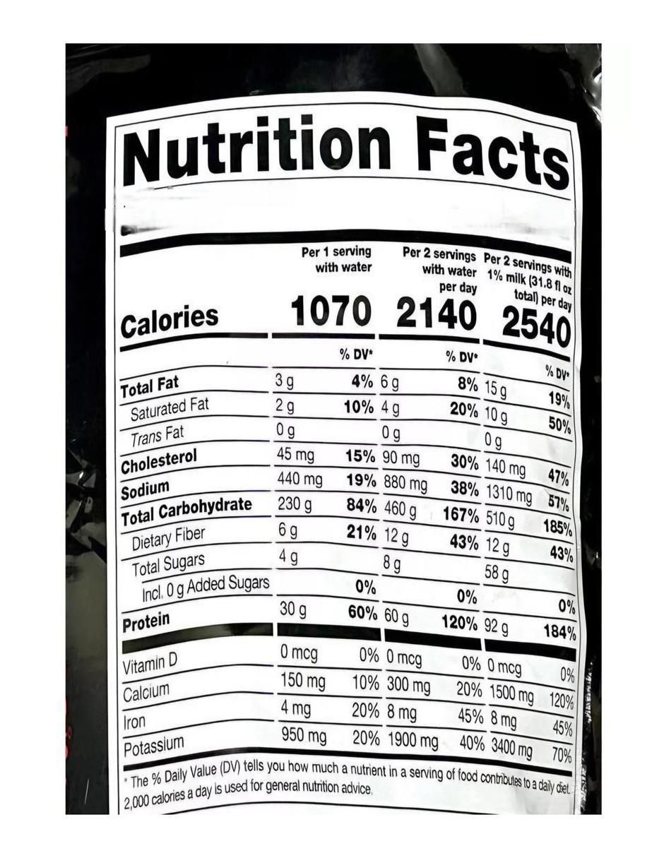 Mass XXXtreme 2500 con proteína aisalada de suero de leche hidrolizada sabor chocolate de 1 kg