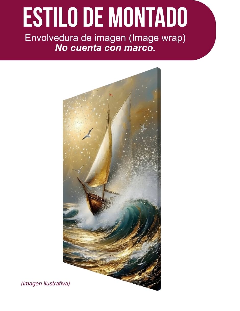 Cuadro decorativo paisaje velero 8