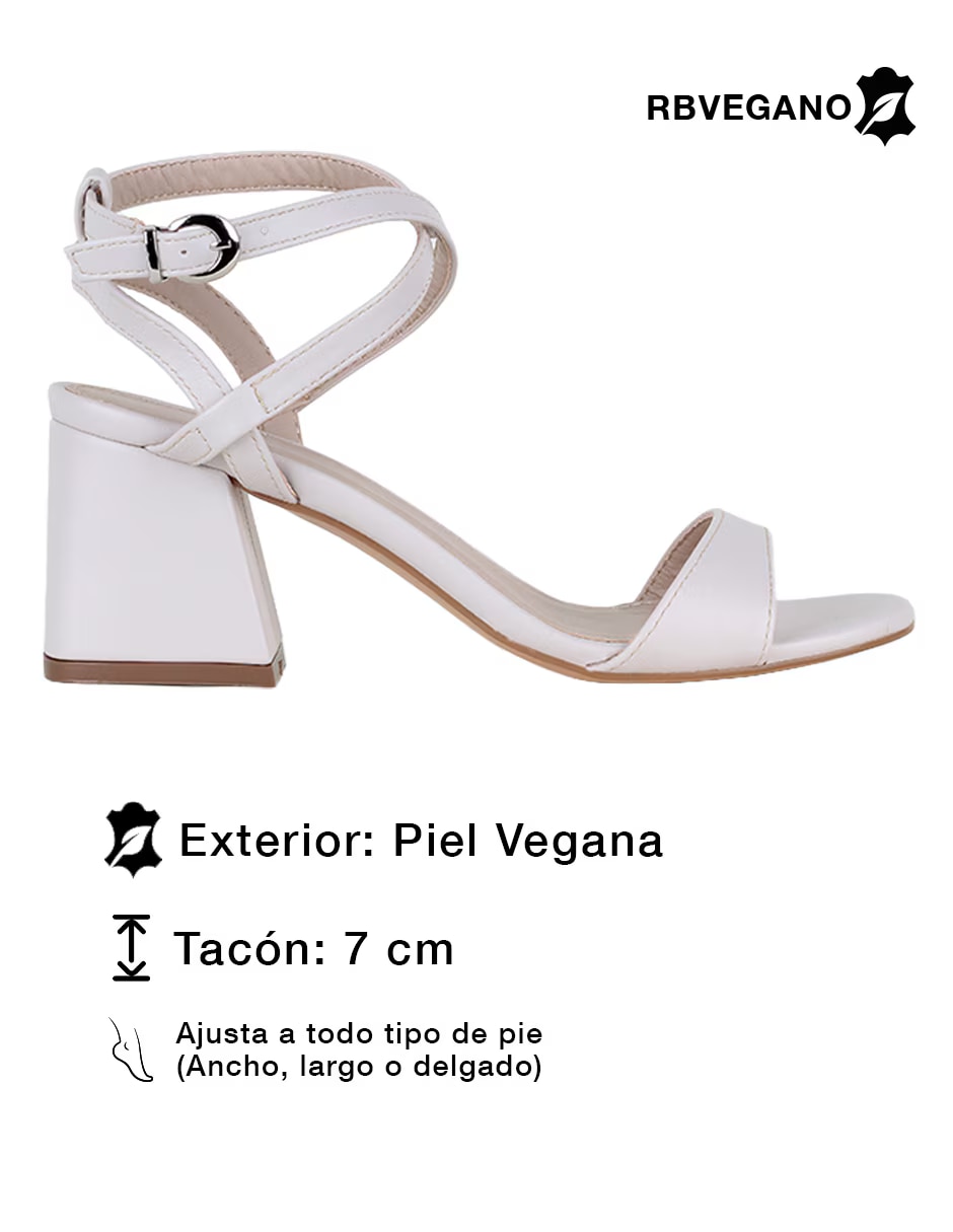 Sandalia Rbcollection para mujer