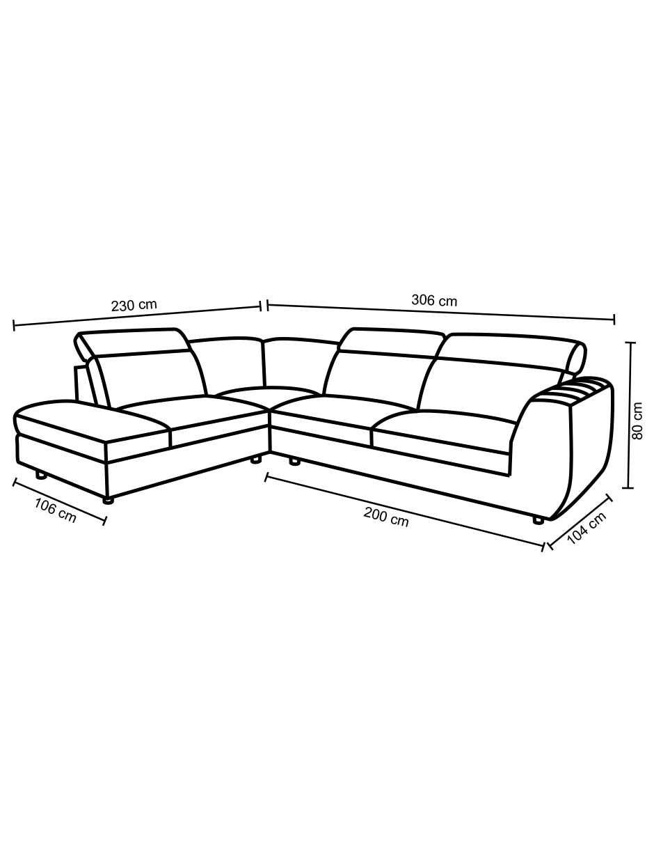 Sala modular izquierda Rovani 16