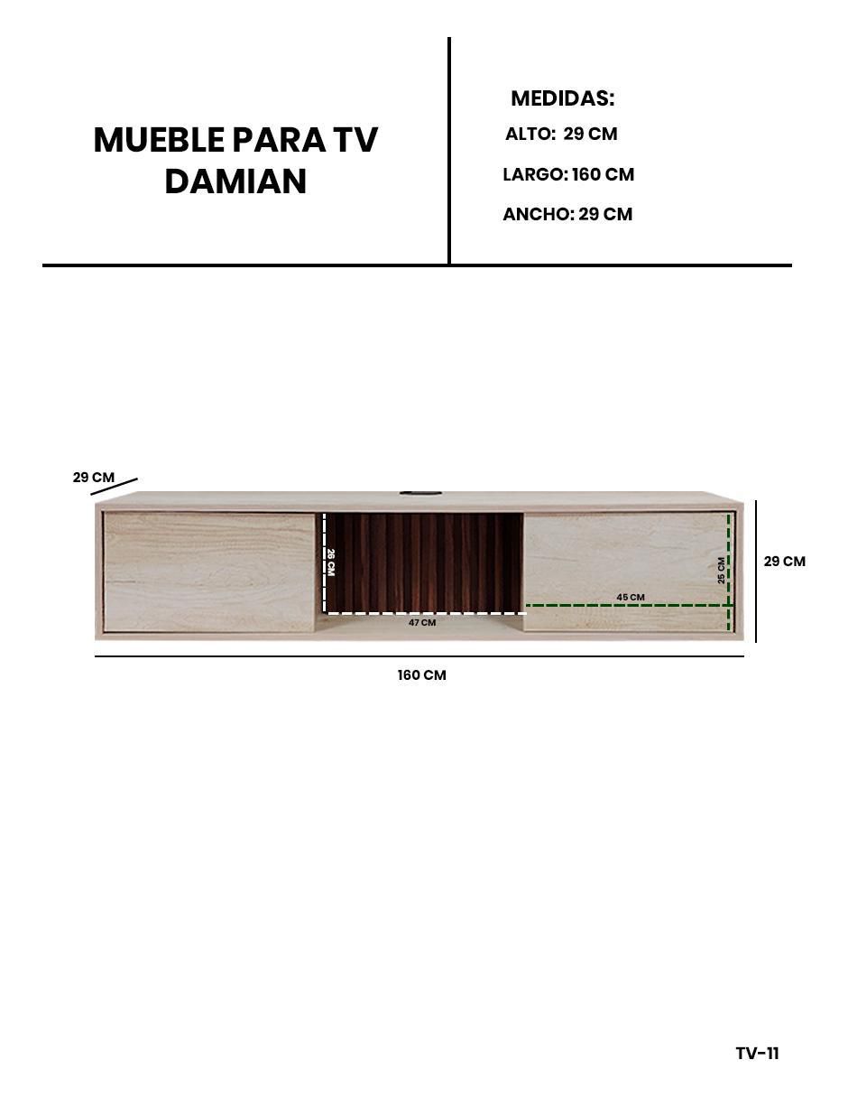 Repisa armable Damian de MDF 6
