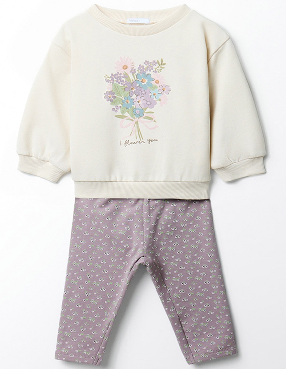 Conjunto de algodón para bebé niña Conjunto de algodón para bebé niña