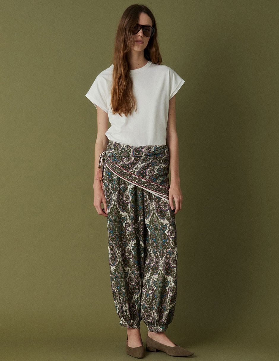 Pantalón relaxed amplio para mujer