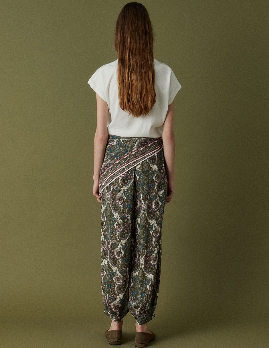 Pantalón relaxed amplio para mujer