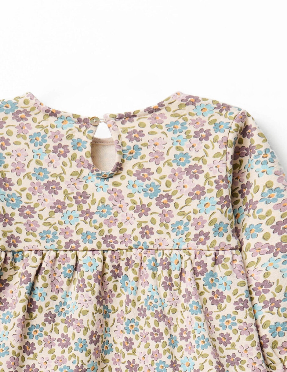 Vestido manga globo para niña 3