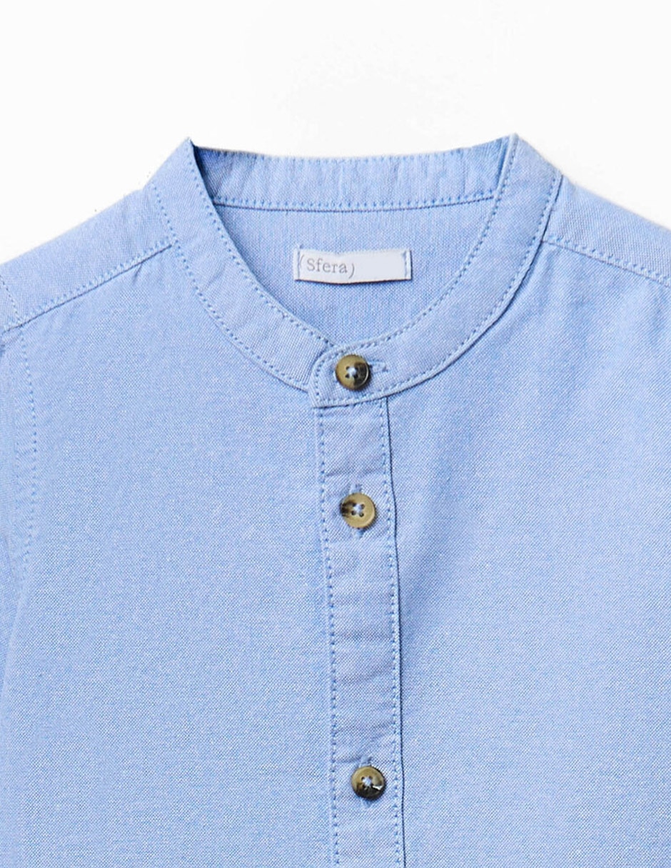 Camisa casual de algodón manga larga para hombre 2
