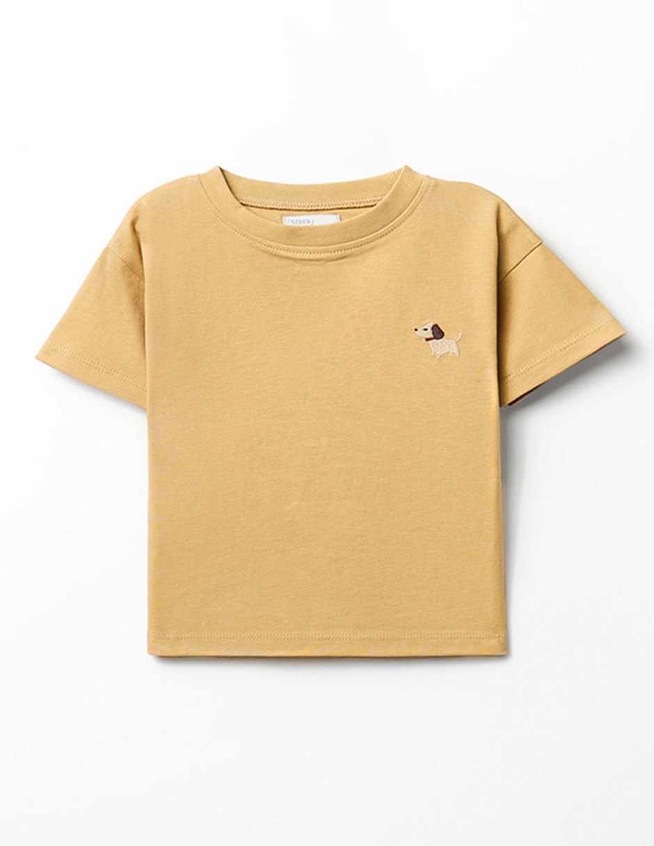 Camiseta cuello redondo para bebé niño Camiseta cuello redondo para bebé niño